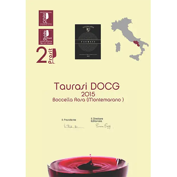 Premio cantina Boccella Rosa ONAV 2019 3 | Taurasidocg.com