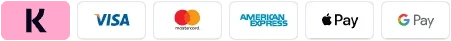 Pagamenti accettati: Klarna, Visa, Mastercard, American Express, Apple Pay, Google Pay